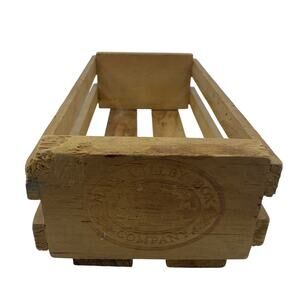 Vintage Napa Valley Box Co Wooden Cassette Tape Storage Holder Case Holds 12